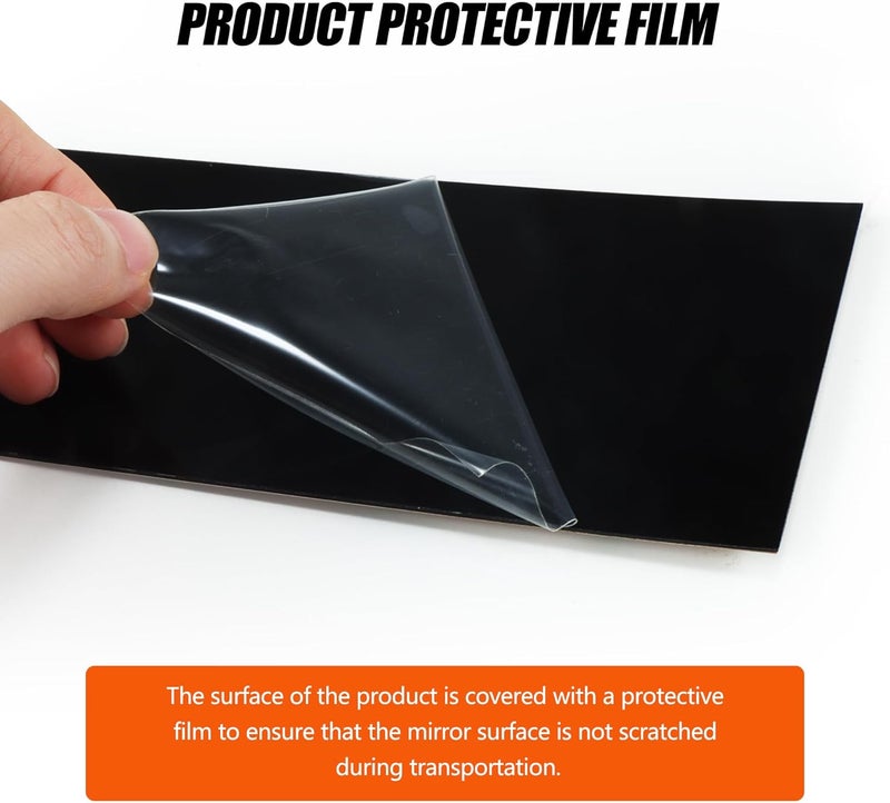 BASIKER Fit for Honda Civic 9th Gen 2012 to 2015 Pillar Post Trim Kit, Door Window B Pillar Glossy Black Cover, Strong Toughness PC Material - Image 5
